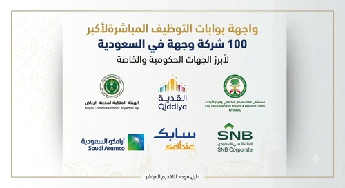 ملف الموجه الوظيفي لـ 100 جهة سعودية